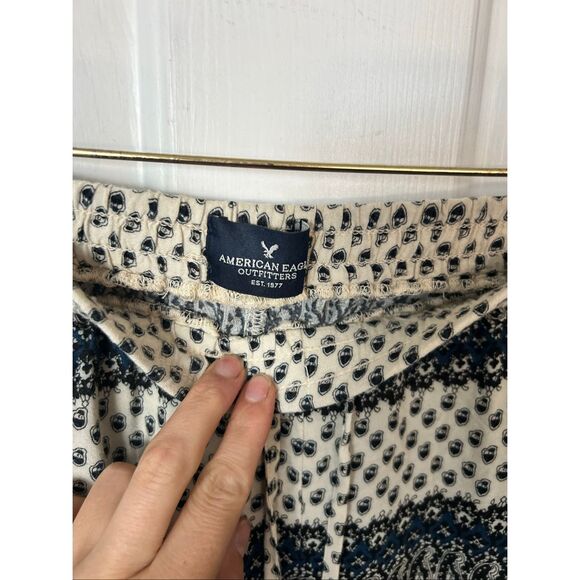 American eagle Wide Leg Printed Pants S Boho - Picture 2 of 6
